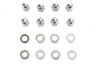 HARLEY Chrome Cylinder Base Acorn Nut and Washer Fits 1957-1984 XL,