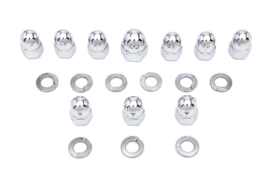 HARLEY Chrome Transmission Side Cover Kit Fits 1936-1940 EL,   1937-1948 UL,   1941-1984 FL,   1971-