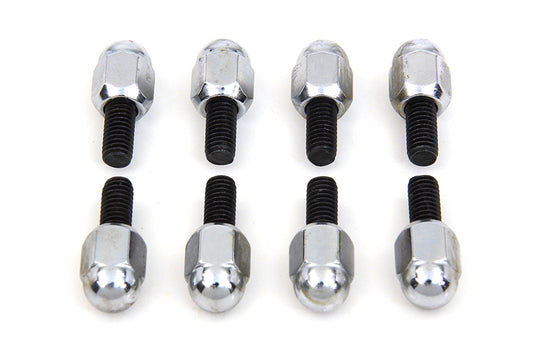 HARLEY Chrome Acorn Tappet Base Bolt 1/4 inch X 24 Thread Fits 1936-1940 EL,   1971-1975 FX,