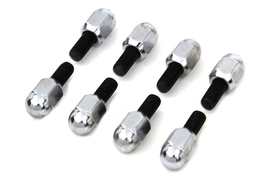 HARLEY Chrome Acorn Tappet Base Bolt 1/4 inch X 24 Thread Fits 1936-1940 EL,   1971-1975 FX,