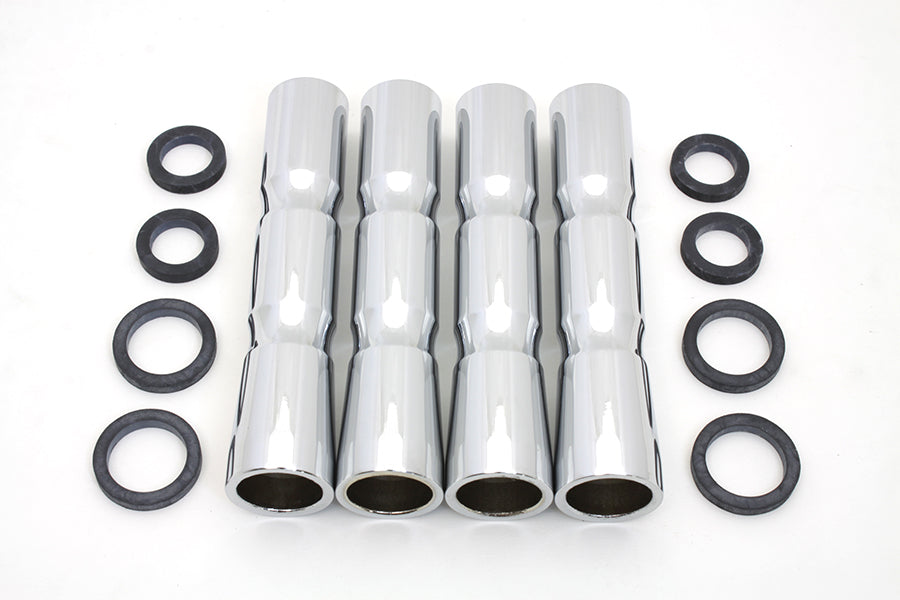 HARLEY Chrome Lower Pushrod Cover Set Fits 1948-1984 FL,   1971-1984 FX,