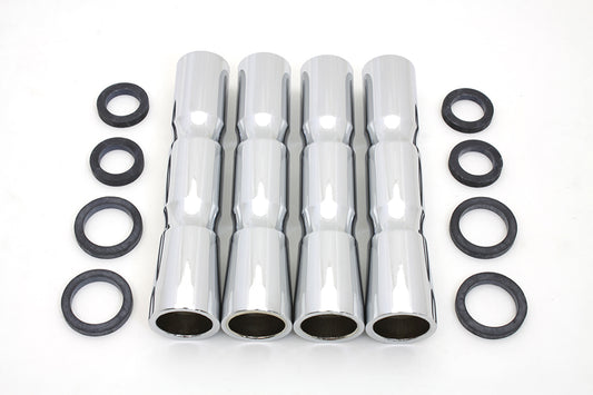 HARLEY Chrome Lower Pushrod Cover Set Fits 1948-1984 FL,   1971-1984 FX,
