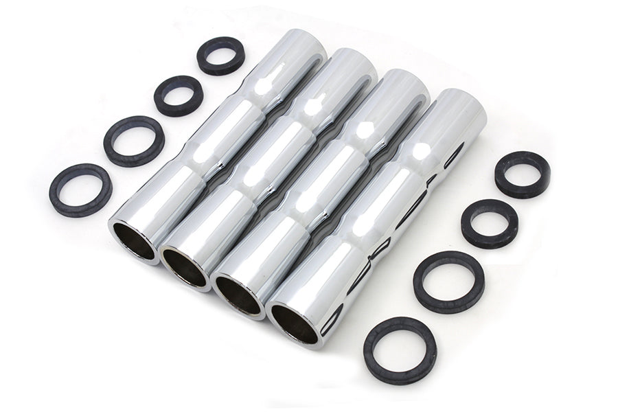 HARLEY Chrome Lower Pushrod Cover Set Fits 1948-1984 FL,   1971-1984 FX,