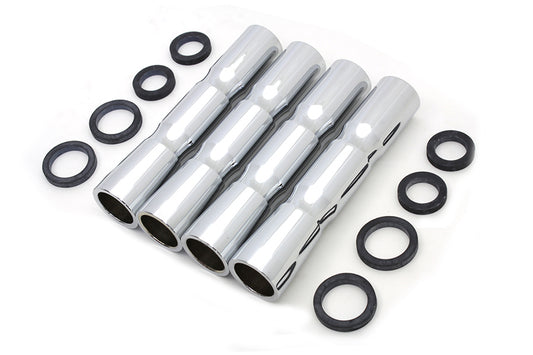 HARLEY Chrome Lower Pushrod Cover Set Fits 1948-1984 FL,   1971-1984 FX,