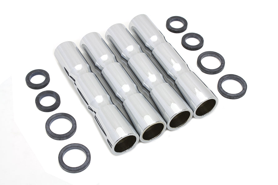 HARLEY Chrome Lower Pushrod Cover Set Fits 1948-1984 FL,   1971-1984 FX,