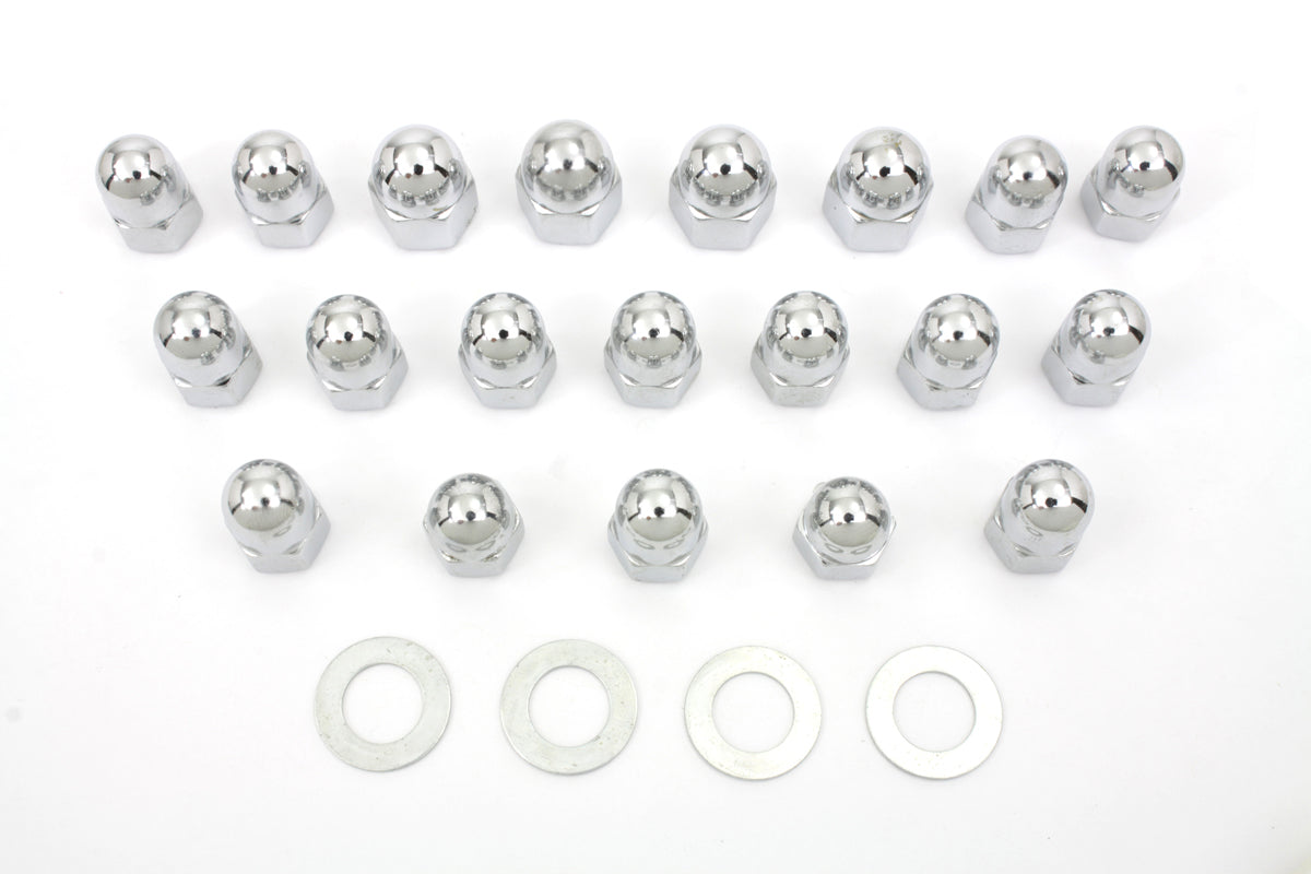 HARLEY Acorn Rocker Box Nut Set Fits 1966-1984 FL,   1971-1984 FX,   1982-1983 FXR,   1979-1983 FLT,