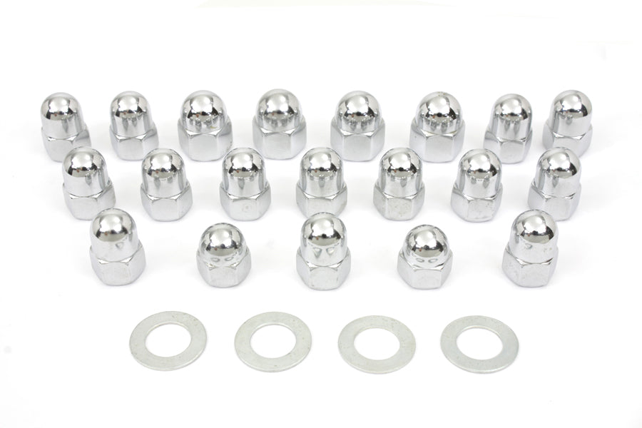 HARLEY Acorn Rocker Box Nut Set Fits 1966-1984 FL,   1971-1984 FX,   1982-1983 FXR,   1979-1983 FLT,