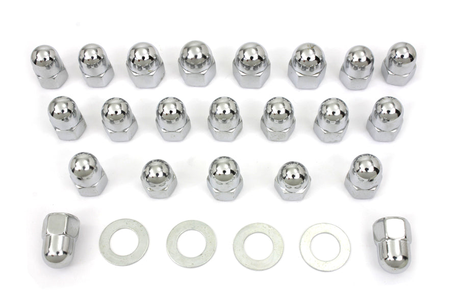 HARLEY Acorn Rocker Box Nut Set Fits 1966-1984 FL,   1971-1984 FX,   1982-1983 FXR,   1979-1983 FLT,