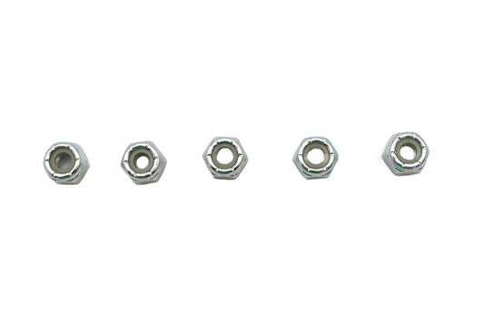 HARLEY Zinc Plated Hex Nuts 1/4 inch-20 Nyloc Fits 0-  All, models