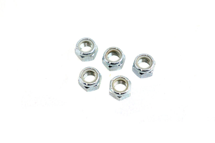 HARLEY Zinc Plated Hex Nuts 5/16 inch-18 Nyloc fits 0-  All,