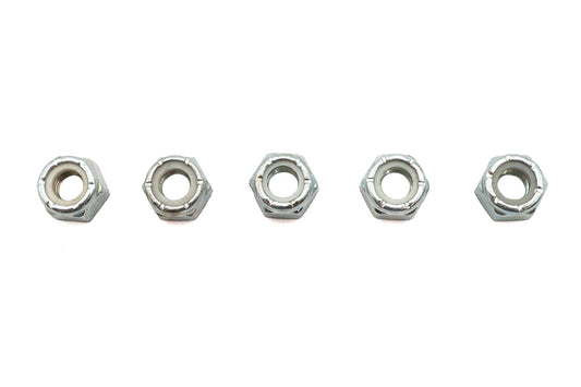 HARLEY Zinc Plated Hex Nuts 5/16 inch-18 Nyloc Fits 0-  All, models