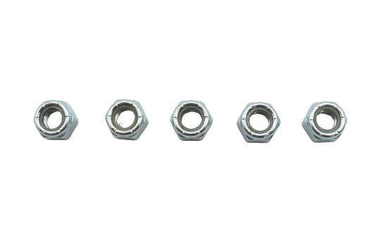 HARLEY Zinc Plated Hex Nuts 5/16 inch-24 Nyloc Fits 0-  All, models
