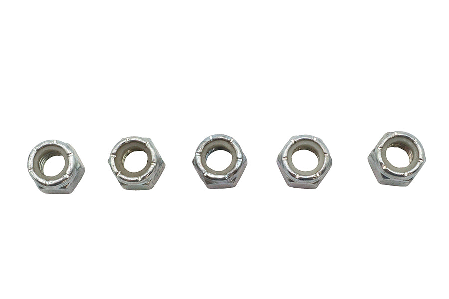 HARLEY Zinc Plated Hex Nuts 3/8 inch-16 Nyloc Fits 0-  All, models