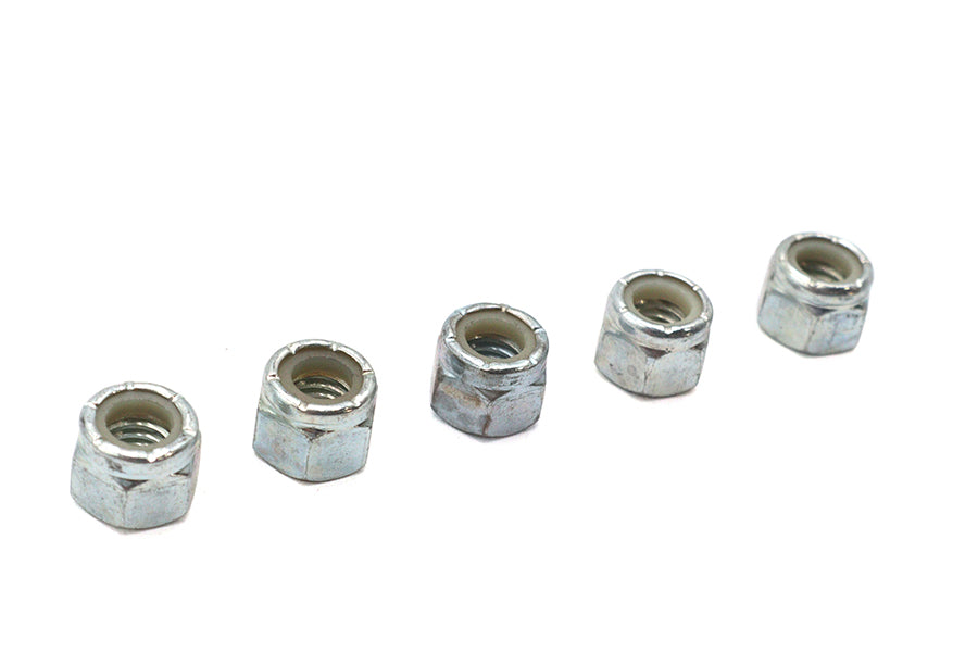 HARLEY Zinc Plated Hex Nuts 3/8 inch-16 Nyloc Fits 0-  All, models