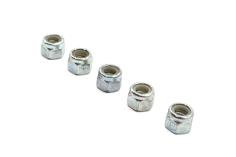 HARLEY Zinc Plated Hex Nuts 3/8 inch-16 Nyloc Fits 0-  All, models