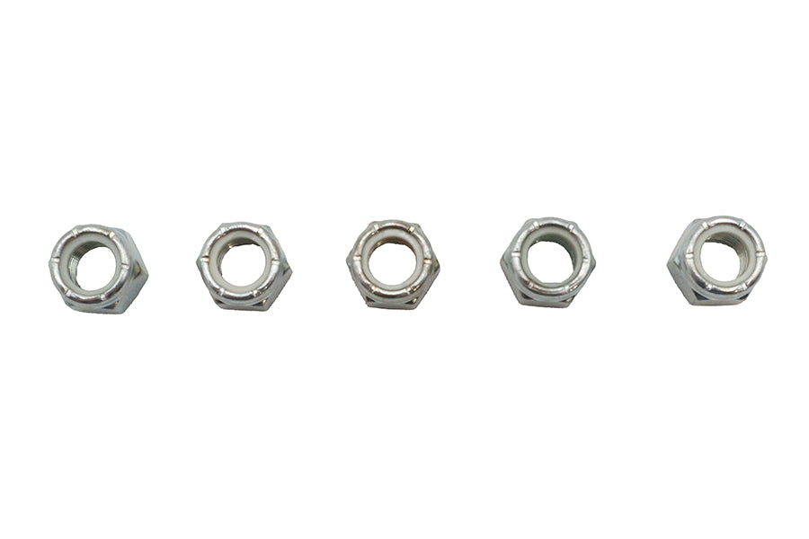 HARLEY Zinc Plated Hex Nuts 3/8 inch-24 Nyloc Fits 0-  All, models