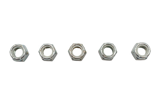 HARLEY Zinc Plated Hex Nuts 3/8 inch-24 Nyloc Fits 0-  All, models