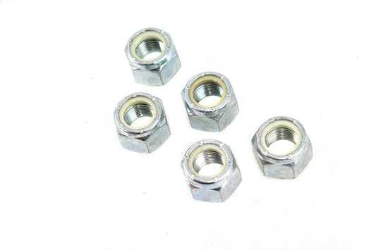 HARLEY Zinc Plated Hex Nuts 5/8 inch-18 Nyloc fits 0-  All,