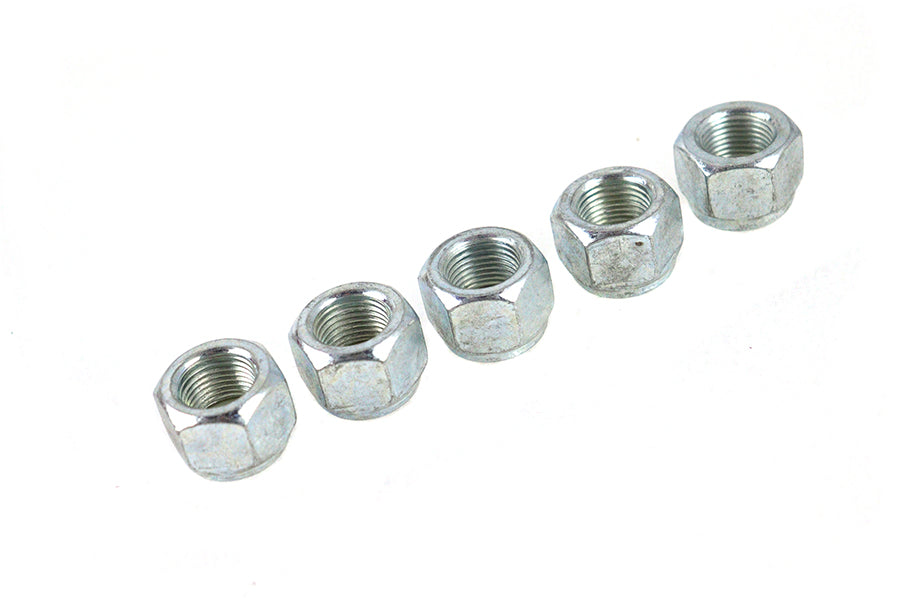 HARLEY Zinc Plated Hex Nuts 5/8 inch-18 Nyloc fits 0-  All,