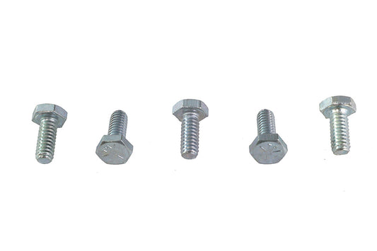 HARLEY Hex Cap Bolts Zinc 1/4 inch X 5/8 inch Fits 0-  All, models
