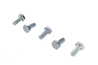 HARLEY Hex Cap Bolts Zinc 1/4 inch X 5/8 inch Fits 0-  All, models