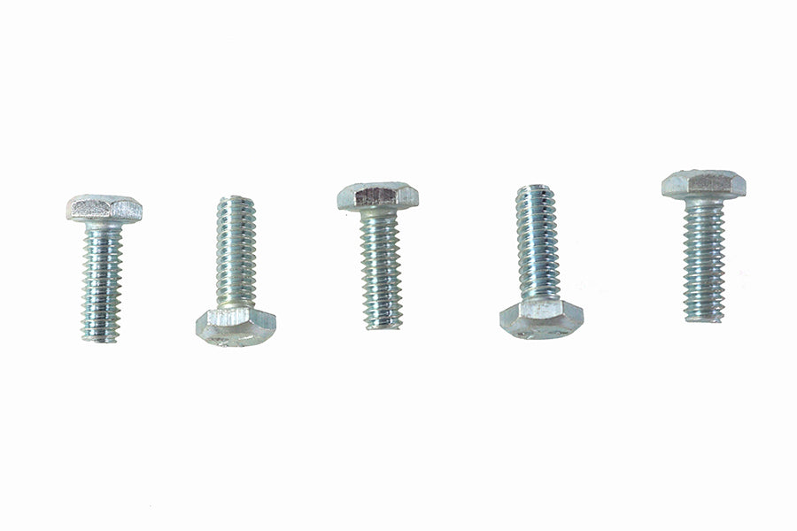 HARLEY Hex Cap Bolts Zinc 1/4 inch X 3/4 inch Fits 0-  All, models