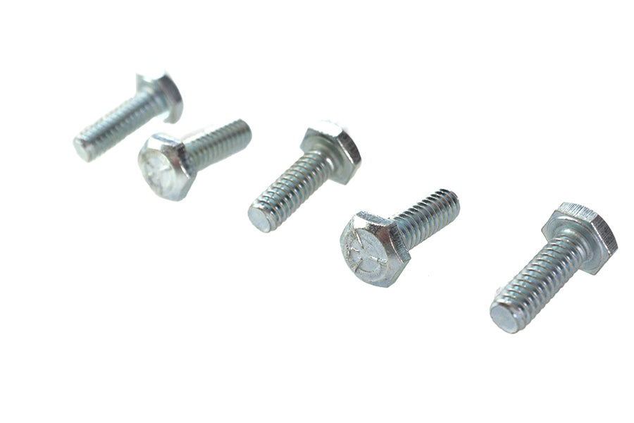 HARLEY Hex Cap Bolts Zinc 1/4 inch X 3/4 inch Fits 0-  All, models