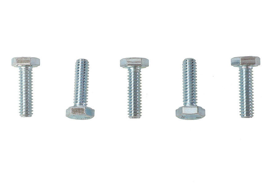 HARLEY Hex Cap Bolts Zinc 1/4 inch X 7/8 inch Fits 0-  All, models