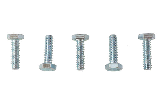 HARLEY Hex Cap Bolts Zinc 1/4 inch X 7/8 inch Fits 0-  All, models