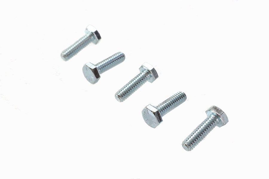 HARLEY Hex Cap Bolts Zinc 1/4 inch X 7/8 inch Fits 0-  All, models