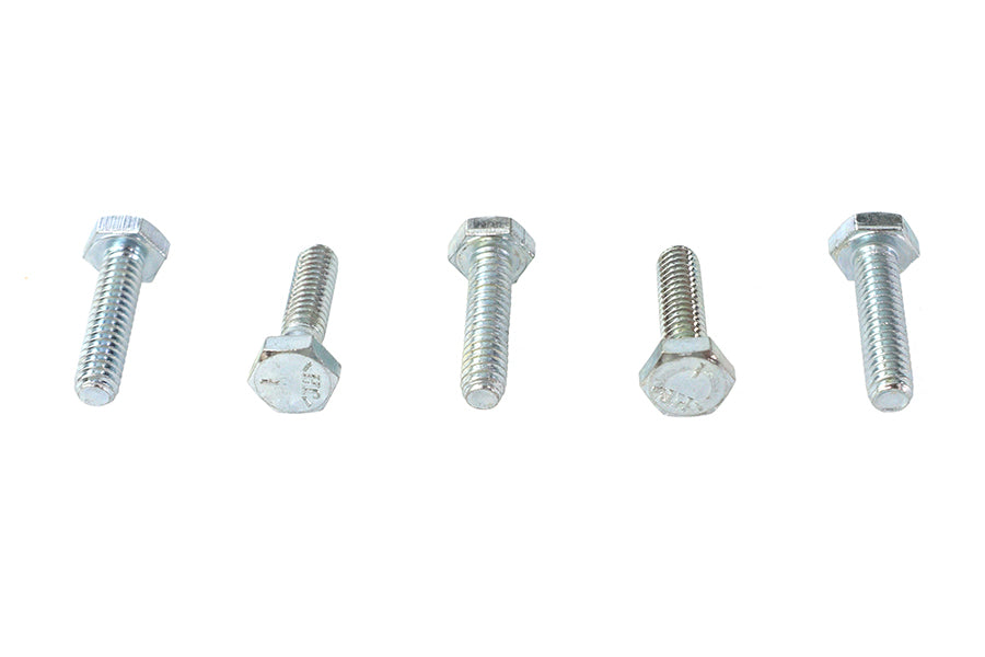 HARLEY Hex Cap Bolts Zinc 1/4 inch-20 x 1 inch Fits 0-  All, models