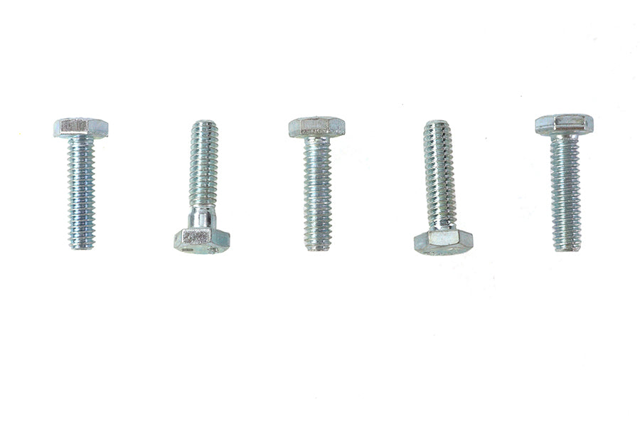 HARLEY Hex Cap Bolts Zinc 1/4 inch-20 x 1 inch Fits 0-  All, models