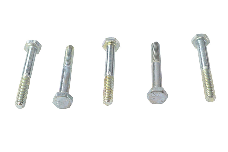 HARLEY Hex Cap Bolts Zinc 1/4 inch X 2 inch Fits 0-  All, models