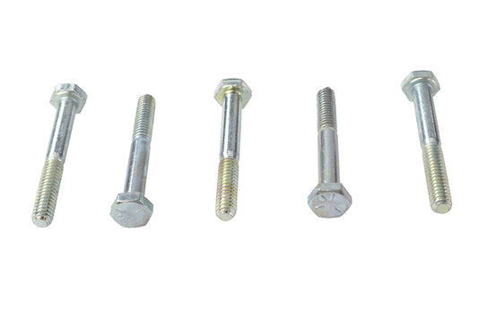 HARLEY Hex Cap Bolts Zinc 1/4 inch X 2 inch Fits 0-  All, models