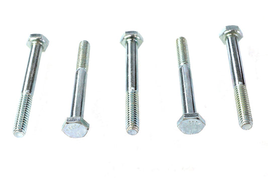 HARLEY Hex Cap Bolts Zinc 1/4 inch X 2-1/4 inch Fits 0-  All, models