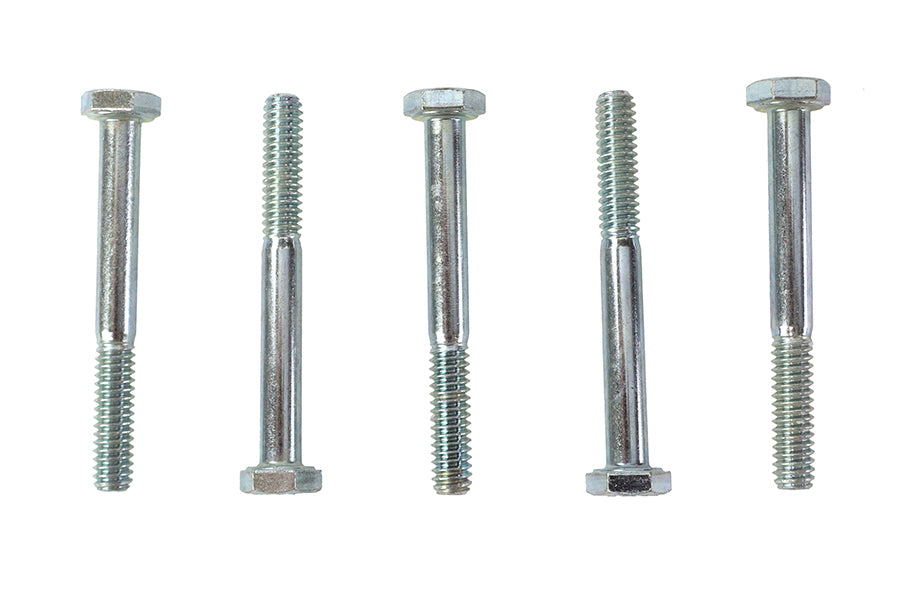 HARLEY Hex Cap Bolts Zinc 1/4 inch X 2-1/4 inch Fits 0-  All, models