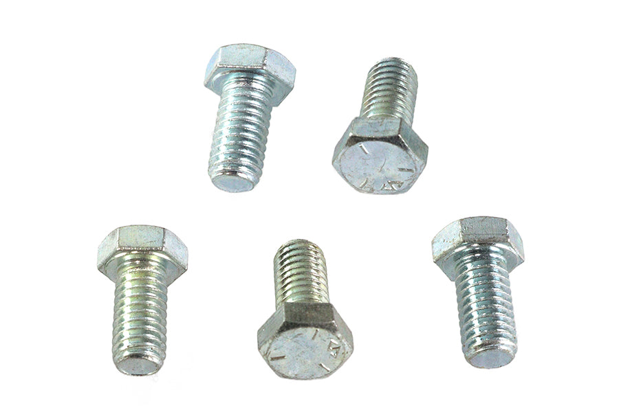 HARLEY Hex Cap Bolts Zinc 3/8 inch X 3/4 inch Fits 0-  All, models