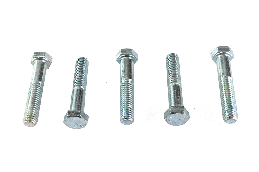 HARLEY Hex Cap Bolts Zinc 3/8 inch x 2 inch Fits 0-  All, models