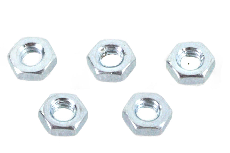 HARLEY Zinc Plated 1/4 inch-20 Hex Jam Nuts fits 0-  All,