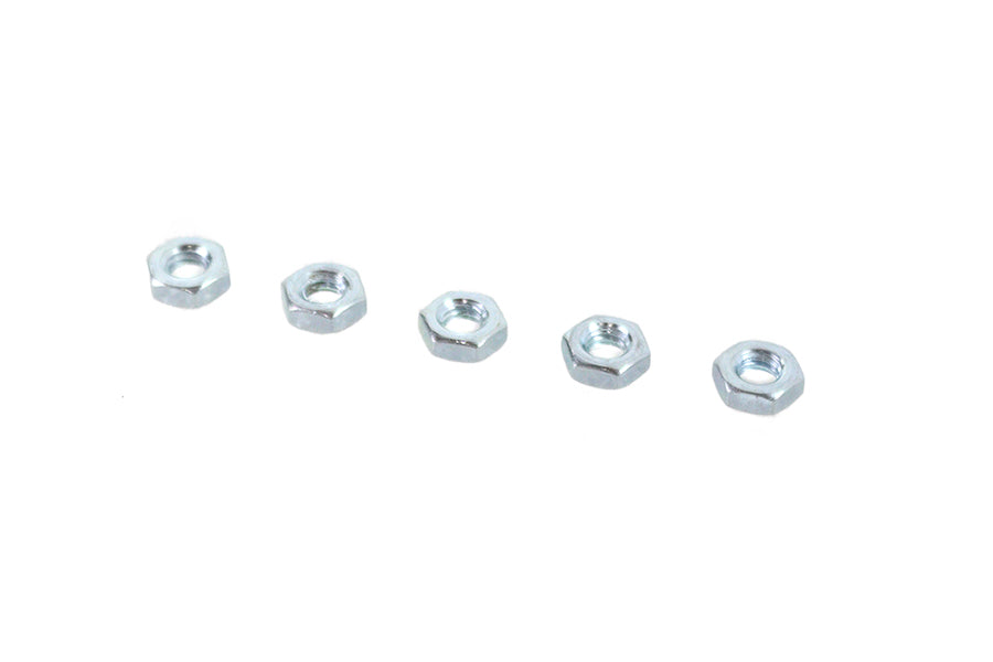 HARLEY Zinc Plated 1/4 inch-20 Hex Jam Nuts fits 0-  All,