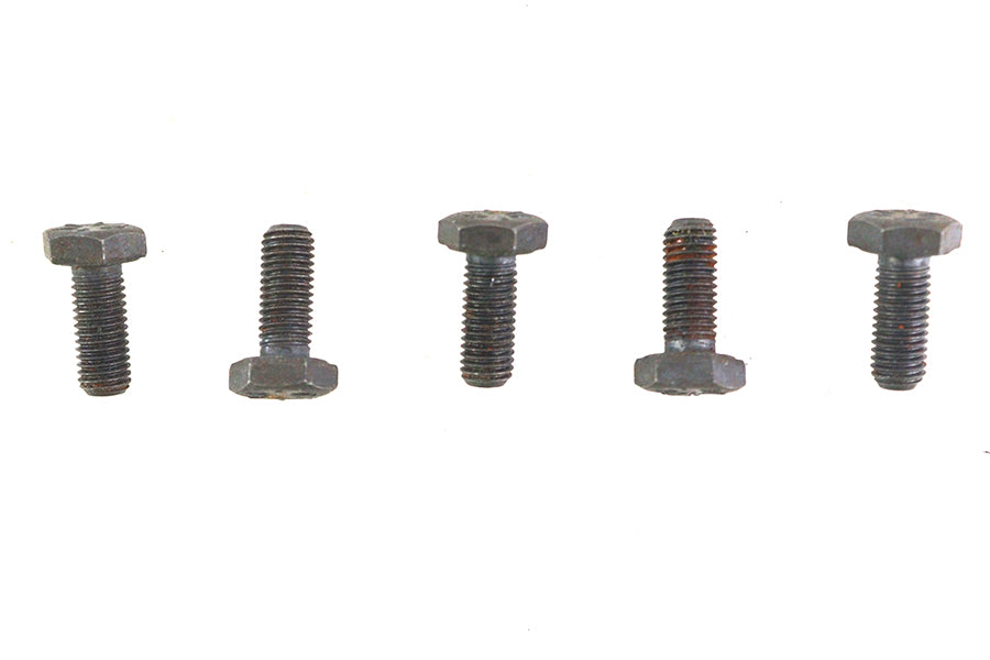 HARLEY Black Hex Cap Bolts 1/4 inch-20 x 3/8 inch Fits 0-  All, models