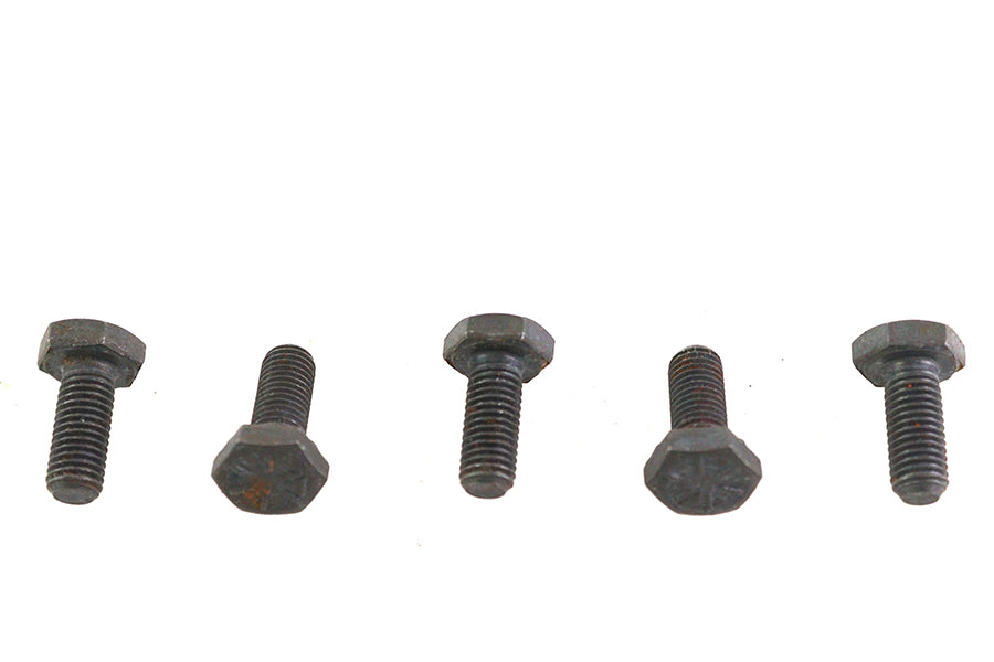 HARLEY Black Hex Cap Bolts 1/4 inch-20 x 3/8 inch Fits 0-  All, models