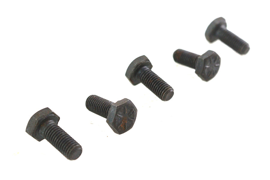 ハーレー用ブラックヘックスキャップボルト 1/4インチ-20 x 3/8インチ 0-全モデル対応
