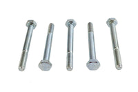 HARLEY Zinc Hex Cap Bolts 1/4 inch-20 x 2-1/2 inch Fits 0-  All, models