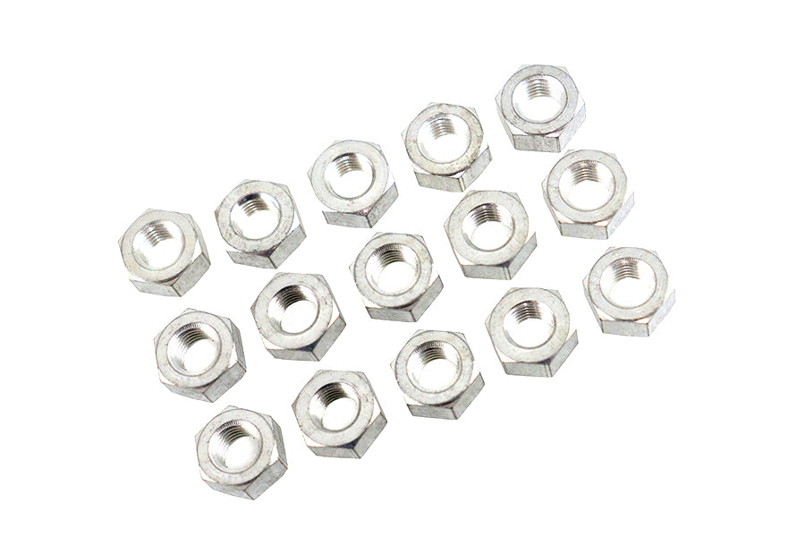 HARLEY 5/16 inch-24 Motor Case Stud Nut Set Cadmium Fits 1936-1937 EL,
