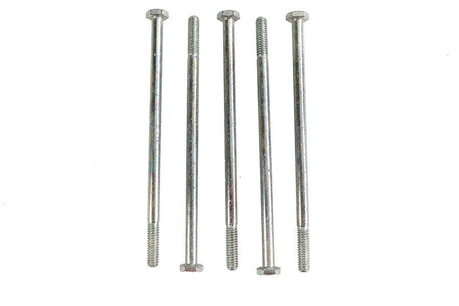 HARLEY Zinc Hex Cap Bolts 1/4 inch-20 x 5-1/4 inch Fits 0-  All, models