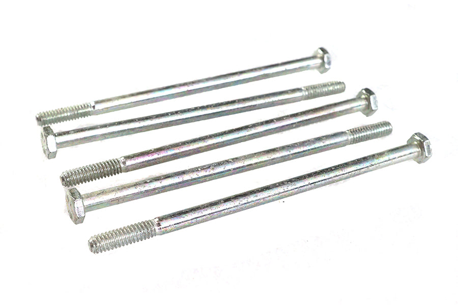 HARLEY Zinc Hex Cap Bolts 1/4 inch-20 x 5-1/4 inch Fits 0-  All, models
