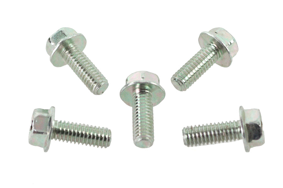 HARLEY Zinc Hex Flange Screws 5/16 inch-18 x 7/8 inch fits 0-  All,