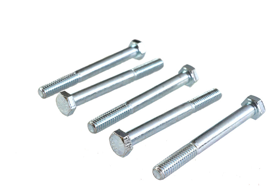 HARLEY Zinc Hex Cap Bolts 5/16 inch-18 x 3 inch Fits 0-  All, models