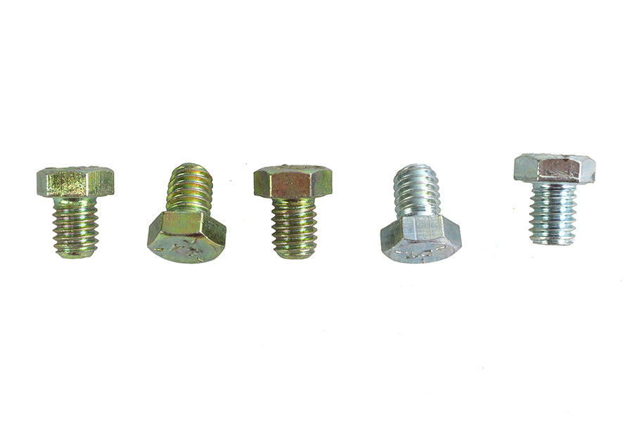 HARLEY Zinc Hex Cap Bolts 3/8 inch-16 x 1/2 inch Fits 0-  All, models